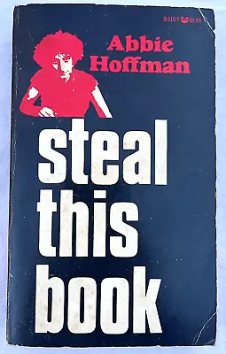 Steal This Book Abbie Hoffman 1971 Pirate Editions First Edition Paperback • $59.50