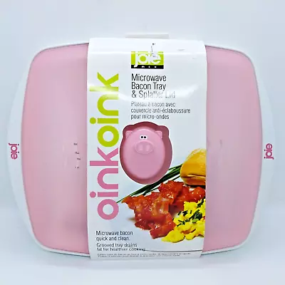Joie Pig OInk Oink Microwave Bacon Tray & Splatter Lid Brand New In Box • $9.99
