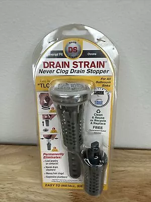 Drain Strain Deluxe Sink Hair Catcher For All Bathroom Sinks (Extra Basket) • £4.81