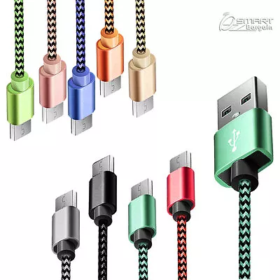 1M Metal Fiber USB Data Sync Charger Cable Cord For Oppo F1 R9 R7 Plus Mirror 5 • $4.99