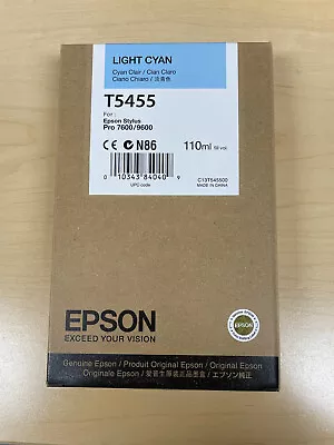 Epson T5455 Light Cyan Ink Cartridge For Stylus Pro 7600/9600 • $75