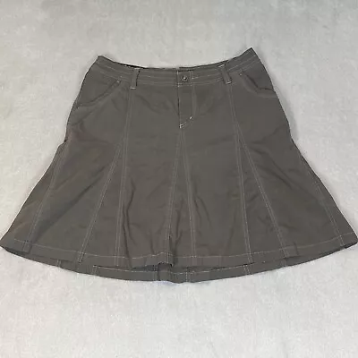 Kuhl Skirt Womens Size 8 Splash A Line Active Hiking Outdoor Dark Gray Stretch • $18