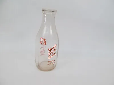 Vintage Maple Grove Dairy Milk Bottle Lexington VA • $49.99