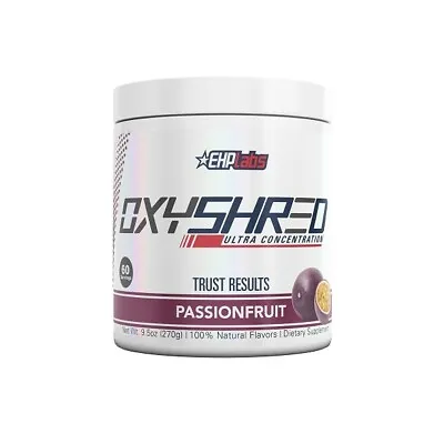 $64.95 • Buy EHPLabs Oxyshred Fat Burner 60 Serves Passionfruit Natural Weight Loss Aid