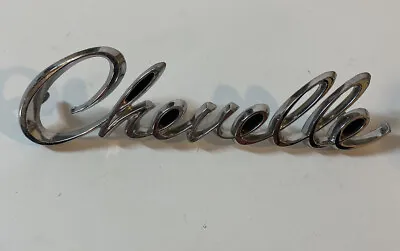 Nos Gm 68 Chevy Chevelle Rear Tail Panel Script Emblem 427 396 327 454 502 572 • $49.95