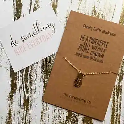 £4.95 • Buy Pretty Little Necklace - Be A Pineapple, Stand Tall, Wear A Crown.....