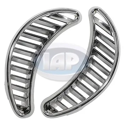 Chrome Air Vent Trim Plates Left & Right Pair Volkswagen T1 Bug Beetle 1971-1977 • $17.45