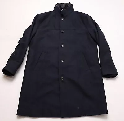 $71.99 • Buy Zara Men's Combination Removable Collar Coat LV5 Navy Blue Size 2XL NWT