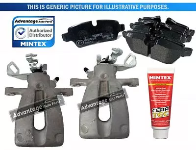 Fits Vauxhall Tigra Twintop Mk2 Rear Brake Calipers + Brake Pads 2004-2009 • $131.93