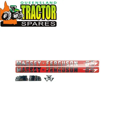 Tractor Bonnet Decal Sticker Set For Massey Ferguson 65 • $63.70