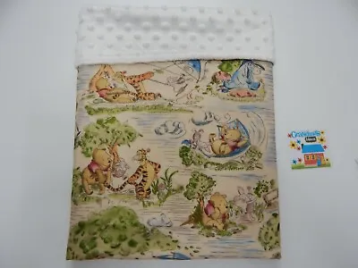 Baby Blanket Winnie The Pooh Classic 90cm X 70cm (36 X 26 ) Minkee Dot Back   • $30.89