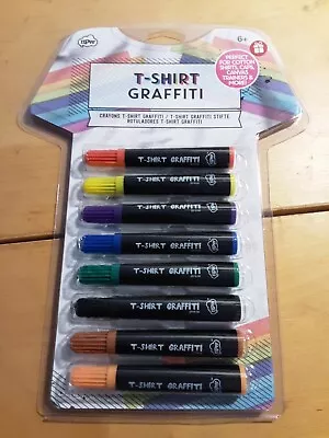 T-shirt Graffiti Fabric Pens 8 Pens Arts And Crafts • £7.95