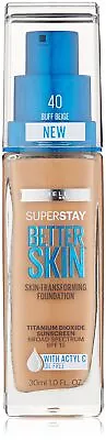 Maybelline New York Superstay Better Skin Foundation Buff Beige 1 Fluid Ounce • $6.32