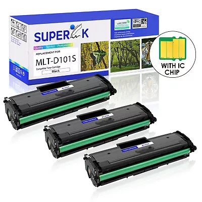 3PK MLT-D101S Toner Cartridge For Samsung ML-2160 ML-2161 ML-2162 ML-2163 BK INK • $38.85