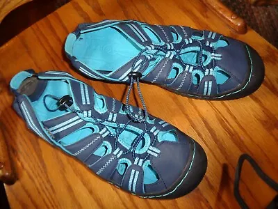 J 41 Jeep Engineered Traction Sole Shoes Blue Turquoise   Size 10 M  • $15