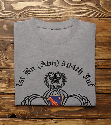 1/504 PIR | White Devils | US Army 82nd Airborne Division | PT T-Shirt Shirt Tee • $24.99