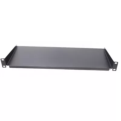 Fixed Cantilever Shelf 1U 200mm Deep Black For 19 Inch Data Cabinet/Studio Rack • £14.95