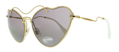 Miu Miu 0MU 55RS 7OE6X1 Antique Gold Irregular Sunglasses • $149.99