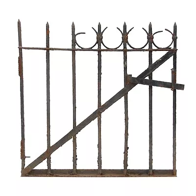 Restorable Antique Wrought Iron Garden Gate 35 X 35 • $150