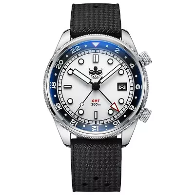 PHOIBOS GMT PX023G 300M Dive Watch White • $200