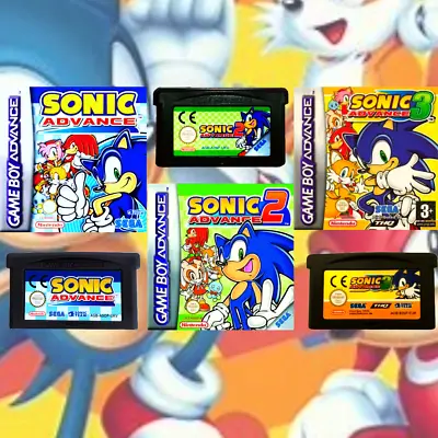 Sonic Advance 1.2 &3 Game Boy Advance 2002) • £15.99