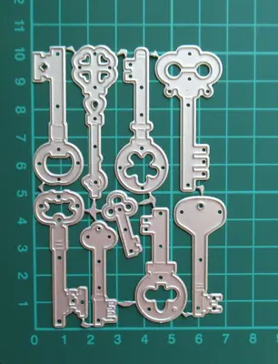 9 Piece Keys Metal Die Cutter / Card Cutting Dies • £4.10