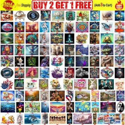 $10.73 • Buy 5D DIY Diamond Painting Embroidery Cross Craft Stitch Arts Kit Mural Home Decor