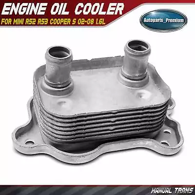 Engine Oil Cooler For Mini R52 R53 Cooper S 02-08 1.6L Manual Trans. 11427509212 • $24.99