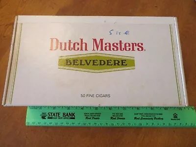 Vintage Dutch Masters BELVEDERE Cigar Box 15 CENT BOX CONSOLIDATED CIGAR CORP • $10.99