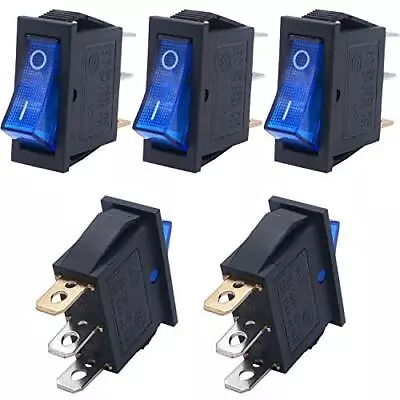 Twidec/5Pcs Rocker Switch Toggle AC 20A/125V 15A/250V SPST 3 Pins 2 Position ... • $16.01