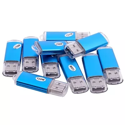 10 X USB Memory 2.0 Memory Stick Flash Drive 128MB Gift  A3U61528 • £11.54