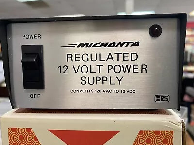 Micronta Regulated 12 Volt Power Supply  Converters 120 VAC To 12 DC • $29.99