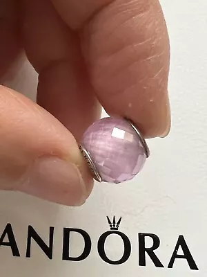 $37 • Buy New Pandora Petite Facets Synthetic Quartz Charms 791499 Retired