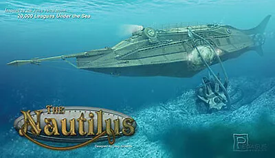 Pegasus The Nautilus Submarine - Plastic Model Military Ship Kit - 1/144 Scale • $58.29