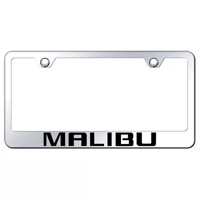 Name Stainless Steel Wide Bottom License Plate Frame For Malibu - AUGDP2348 • $52.07