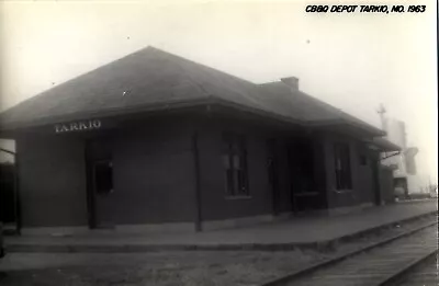 Chicago Burlington & Quincy Railroad Depot Tarkio Mo. Missouri Postcard • $11.50