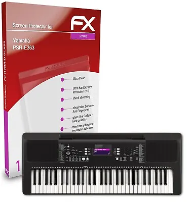 AtFoliX Glass Protector For Yamaha PSR-E363 9H Hybrid-Glass • £10.49