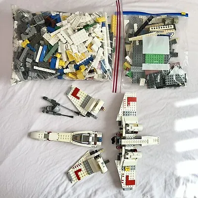 £10 • Buy Genuine LEGO DAMAGED Star Wars X-Wing 9493 Spares + 2.5kg Bulk Bricks Joblot