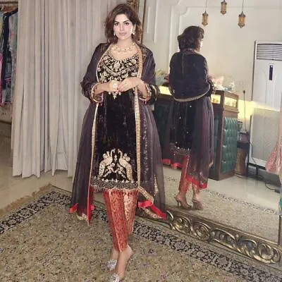 Salwar Kameez Party Wear Dress Designer Wedding Pakistani Bollywood Suit Indian • £60.89
