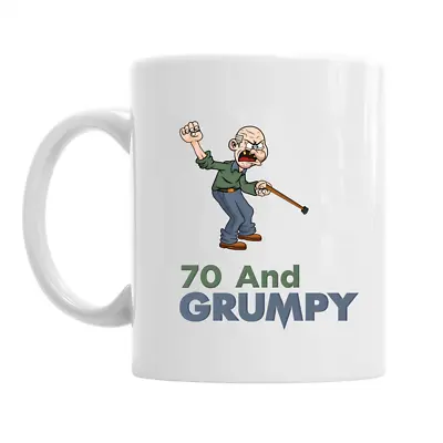 70th Birthday Funny Novelty Gift Present Idea For Men Dad Male Keepsake 70 Mug • £9.95