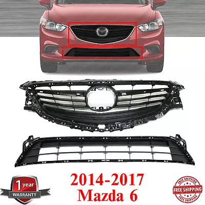 Front Bumper Grille Assembly Kit For 2014-2017 Mazda 6 • $127.23