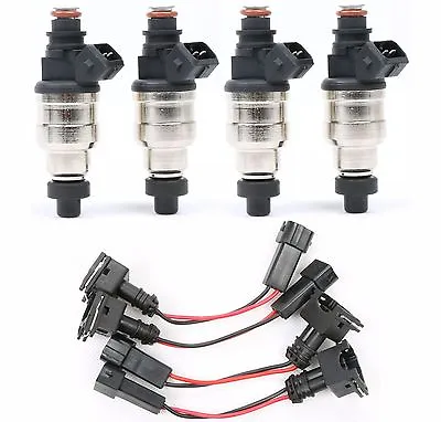 Set(4) 1000cc Fuel Injectors For Honda Acura B16 B18 B20 D16 D18 F22 H22 H22A • $68.99