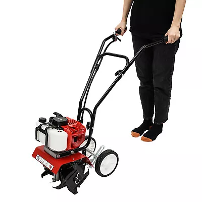 2-Stroke Mini Tiller Cultivator Gas Rototiller 52CC Gas Power Rototiller Garden • $175