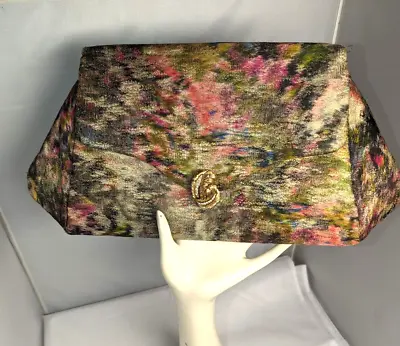 Vintage 60's MM Morris Moskowitz For Bonwit Teller Clutch Multi Color Bag • $29