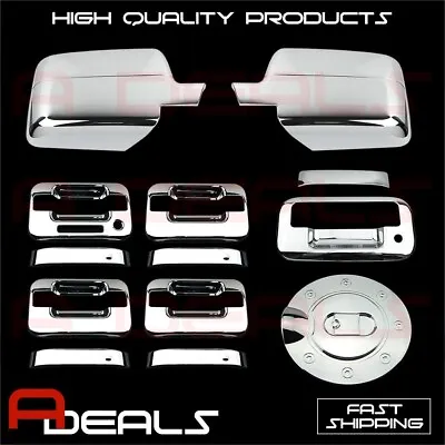 For Ford F-150 2004-2008 Chrome Mirror Door Handle Tailgate Cover & Gas Cover • $55.70