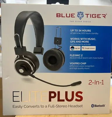 Blue Tiger Elite Plus Premium Single And Dual Ear Wireless Headset Professional • $109