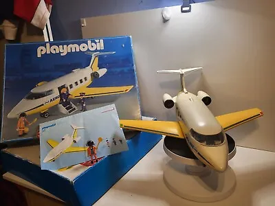 Playmobile Jet Airplane 3185 In Its Original Box Minor Bits Missing • £43.09