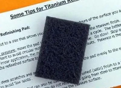 Brushed Titanium Refinishing Scratch Removal Pad - Restore To NEW • $13.81