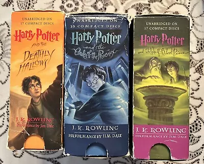 Harry Potter Audio Book CD Lot Of 3 Sets • $14.95