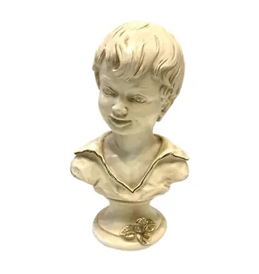 Vintage Universal Statuary Corp Chicago 1962 Young Boy Bust Head Statue Heavy • $13.79